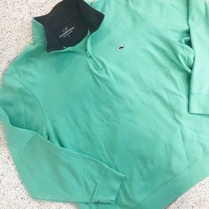 VINEYARD VINES Teal Quarter Zip